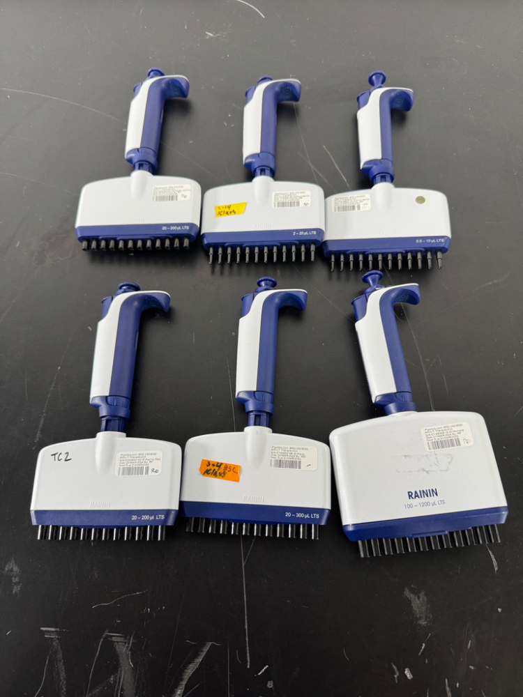 Image of Rainin Pipet-Lite XLS Multichannel Pipettes - Quantity 6